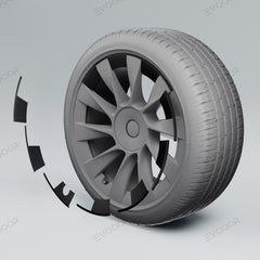 Tesla  Model Y Rim Protector for 20’’ Induction Wheel 21'' Uberturbin Wheel Ultimate Protection Refreshed Wheels(4 Pack)
