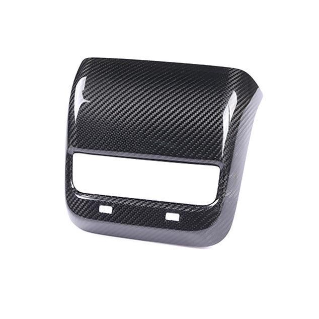 [Real Carbon Fiber] Tesla Model 3/Y Backseat Vent Overlay, Center Console Wrap Cover (2017-2023) - Evooor