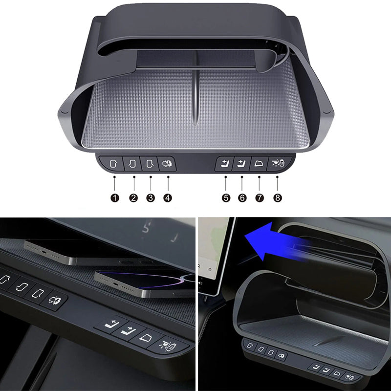 Storage Box Intelligent Control Physical Buttons for Tesla Model 3 Hig