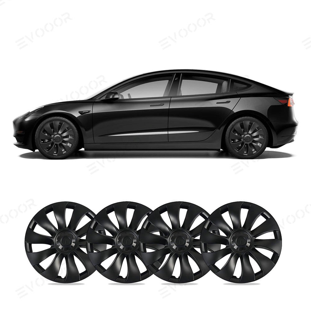 Model 3 18'' Aero Wheels Cover Hubcaps Replacement 4PCS for Tesla (2017-2023) - Evooor