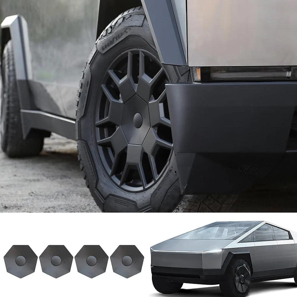 Center Hub Caps Lug Nut Heptagonal Covers for Tesla Cybertruck (4 Pcs) - Evooor