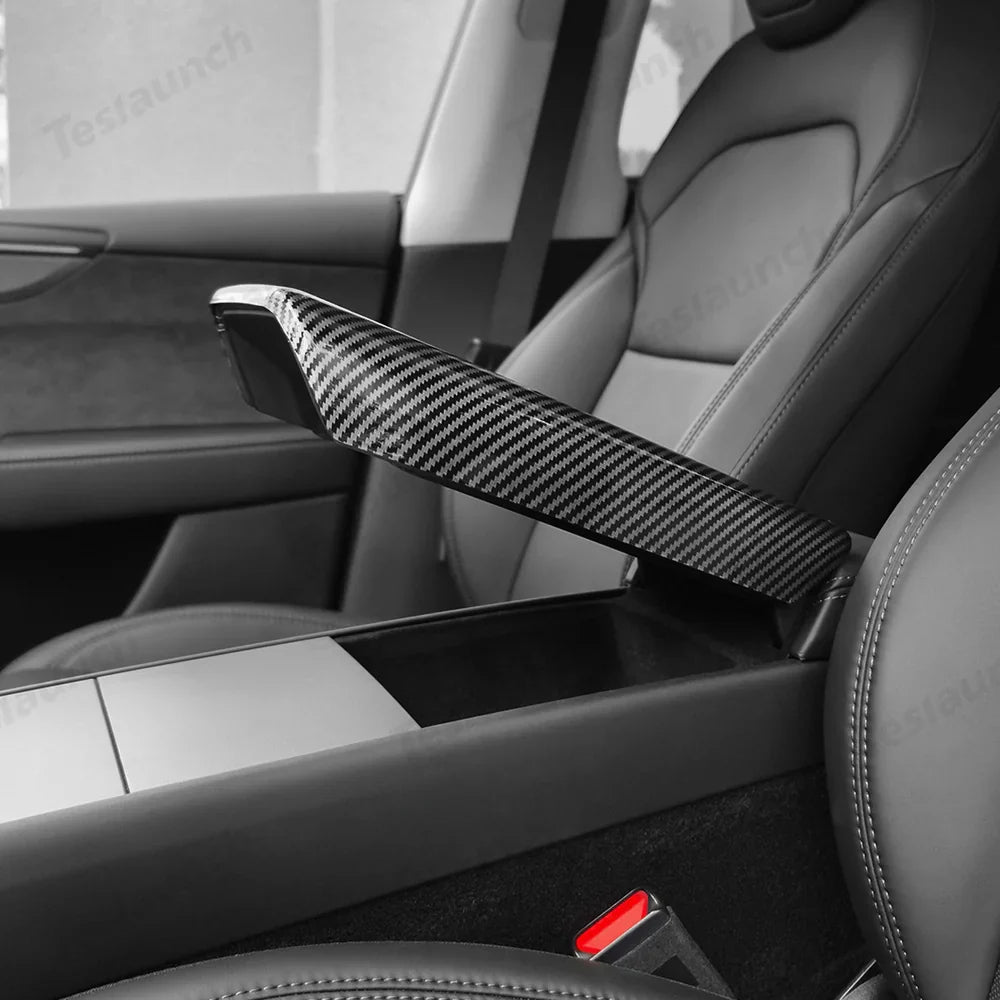High-Quality Faux Leather Armrest Cover for Tesla Model Y - Durable Protection for Console - Easy Installation - Evooor