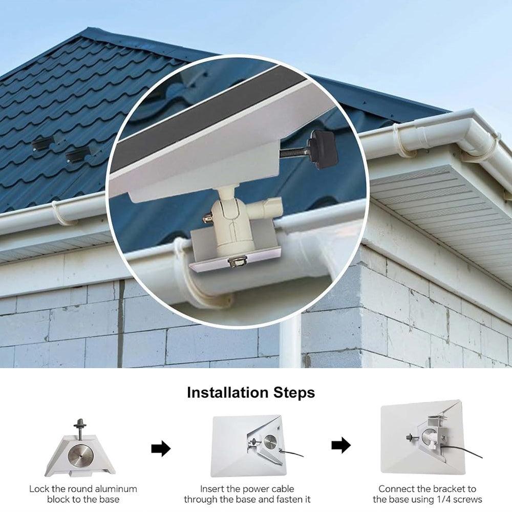 Adjustable Wall Mount Bracket Kit with Screw Adapter for Starlink Mini Satellite Dish - Evooor