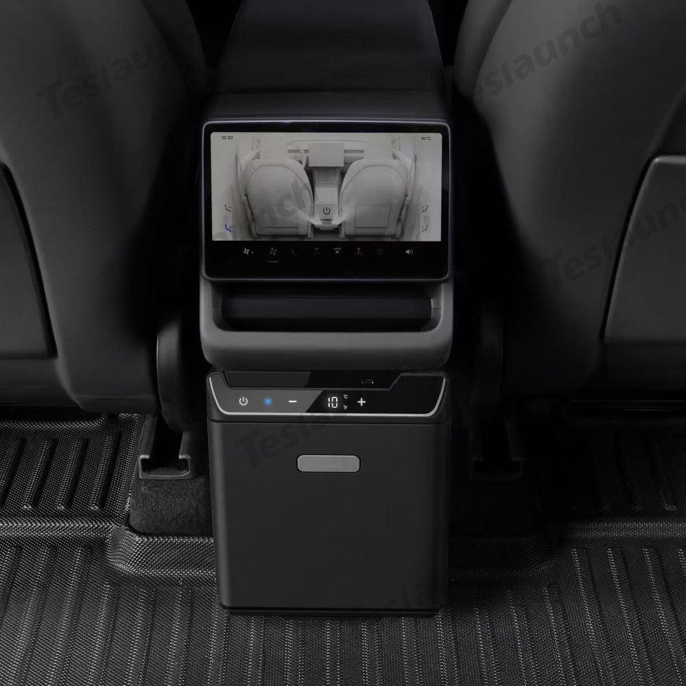 2026 Model Y Juniper Rear Seat Mini Fridge for On-the-Go Cooling - Evooor