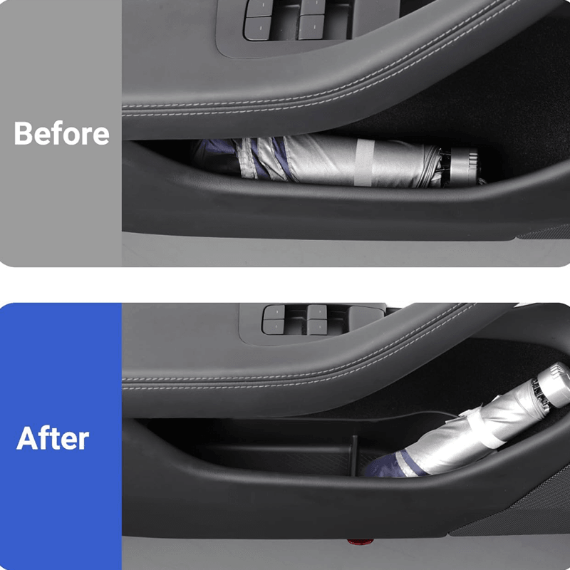 Tesla Model Y/S/X/Model 3 TPE Side Door Organizer with Additional Storage Space - Evooor