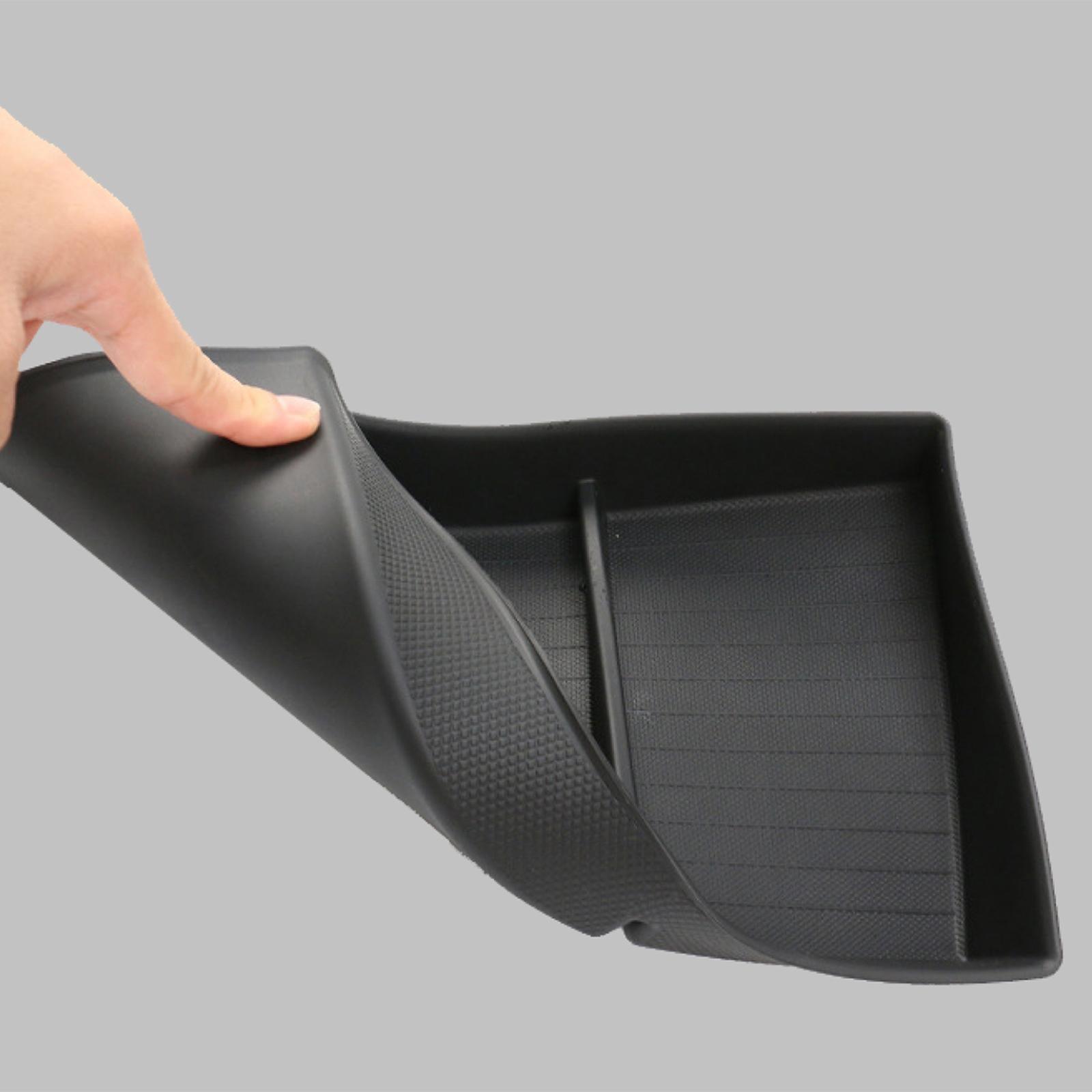 Model 3/Y Center Console Storage Box Rubber Mat for Tesla(2021-2023) - Evooor