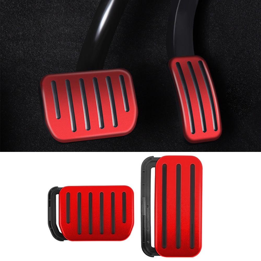 Enhanced Non-Slip Alloy Brake Pedal Cover Upgrade for Tesla Model 3/Y: Boost Performance and Style - Evooor
