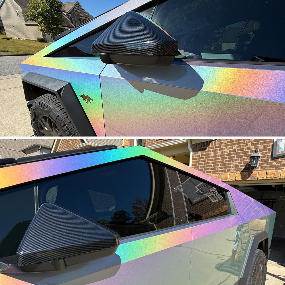 [Real Carbon Fiber] Rear View Mirror Covers (1 Pair) for Cybertruck - Evooor