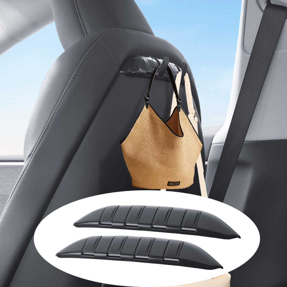 Convenient Foldable Car Seat Back Hook Hanger Organizer for Tesla Model 3/Y - Evooor
