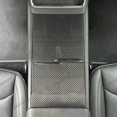 High-Quality Carbon Fiber Center Console Panel Upgrade for Tesla Model Y - Enhance Your Juniper 2025+ EV Experience - Evooor