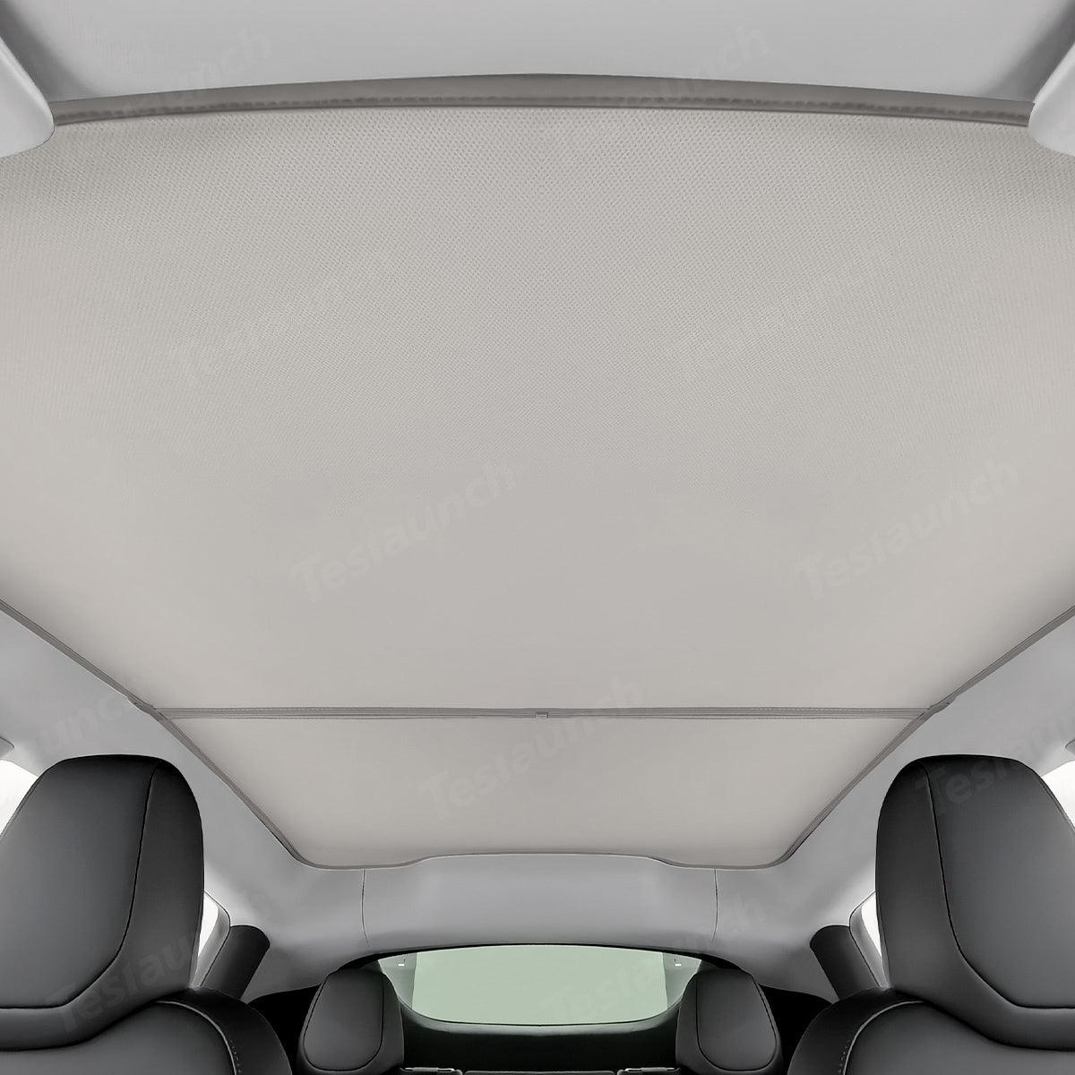 Split Nano Ice Crystal Glass Roof Sunshade for Tesla Model Y Juniper 2025+ - Evooor