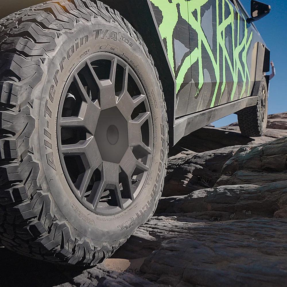 Center Hub Caps Lug Nut Heptagonal Covers for Tesla Cybertruck (4 Pcs) - Evooor