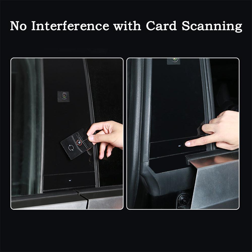 Premium Matte Black B & C Pillars and Door Button Trim Kit for Tesla Cybertruck - Evooor