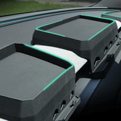Silikon Armaturenbrett Tissue Schacht Verstoppte Späicherkëscht fir Tesla Model Y Juniper 2025+