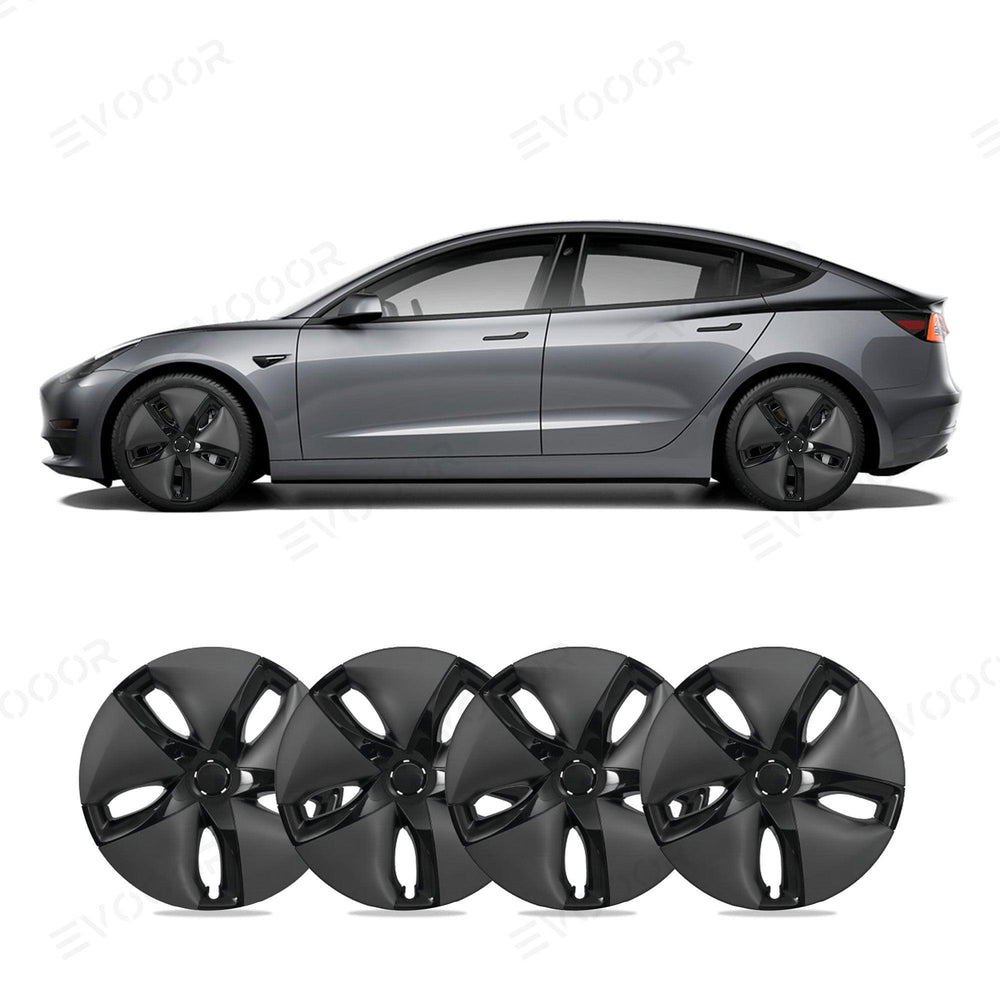 Model 3 18'' Aero Wheels Cover Hubcaps Replacement 4PCS for Tesla (2017-2023) - Evooor