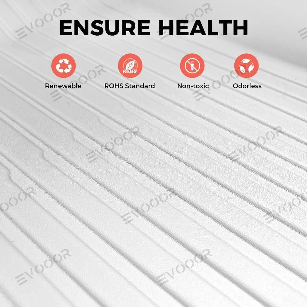 Custom Fit Juniper White TPE Interior Floor Mats & Cargo Liners Bundle for Tesla Model Y - Waterproof All-Weather Protection (2025 and Later Models)