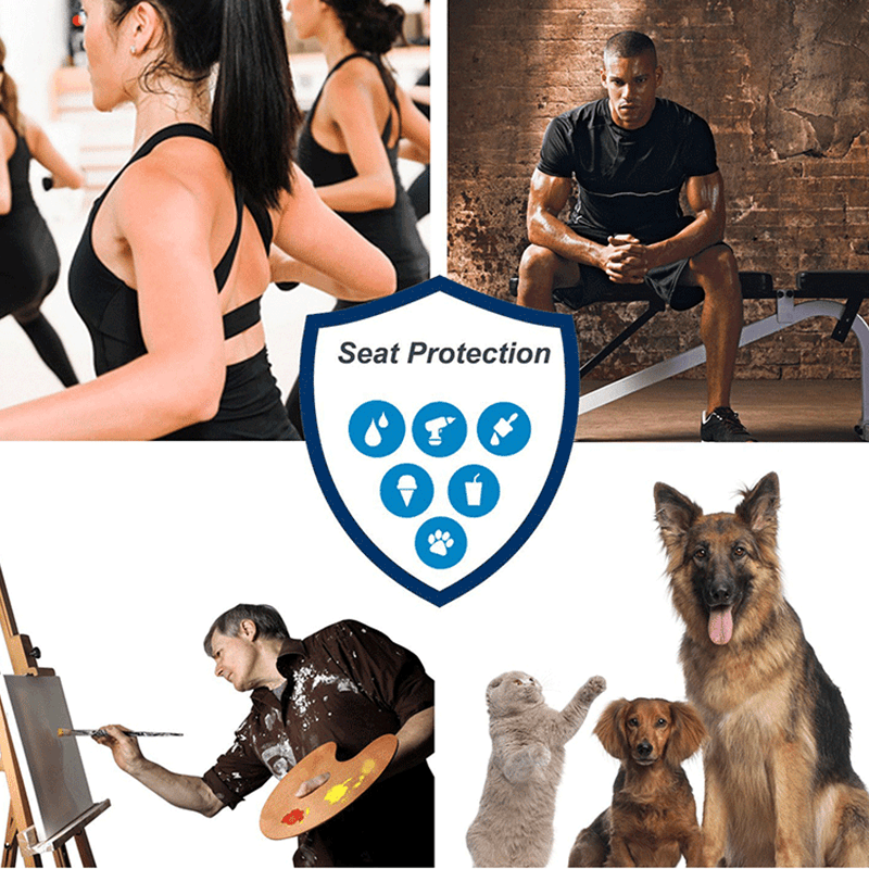 Waterproof Neoprene Seat Protector - Universal Fit for Car Seats - Anti-Skid Technology - Evooor