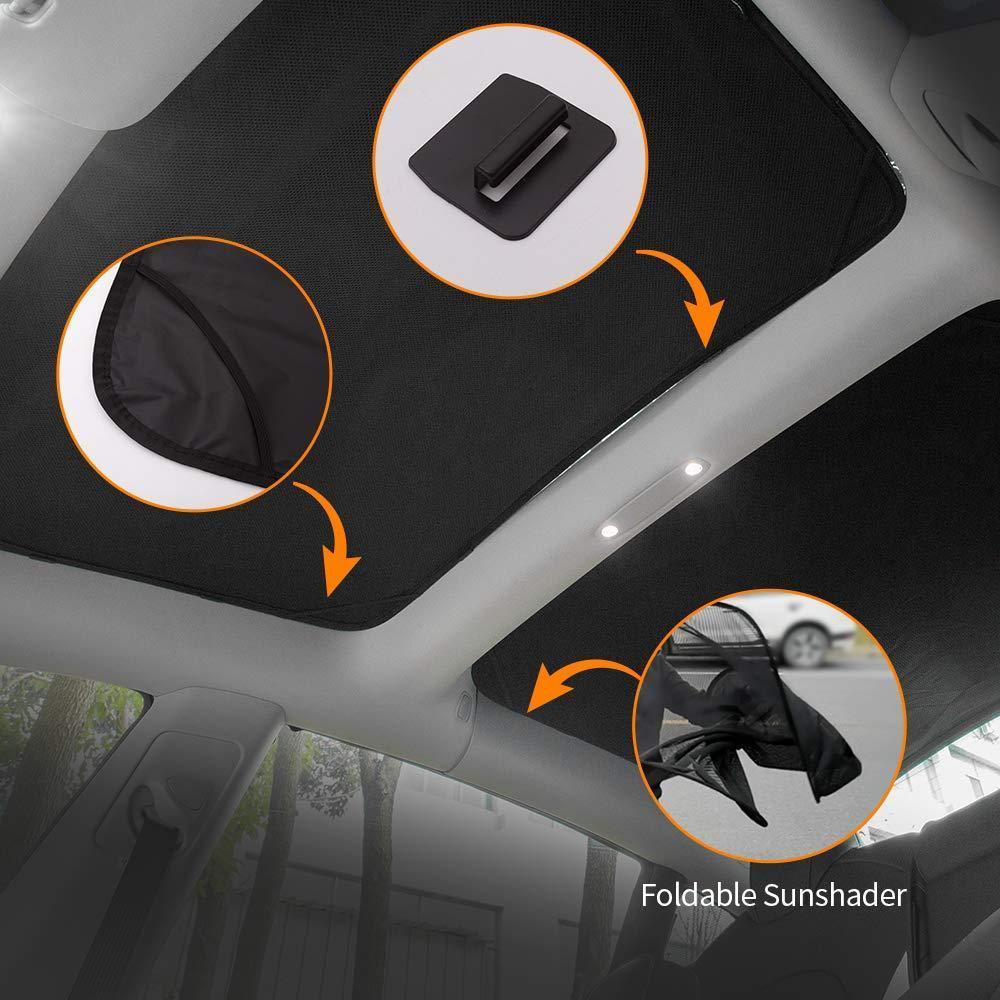 Model 3 Glass Roof / Sunroof Sunshade for Tesla(2017-2020) Sun Visor Accessories - Evooor