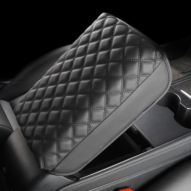 Tesla Model 3/Y Armrest Leather Cover Soft Material Improves Comfort For Long Distances for Tesla(2017-2024) - Evooor