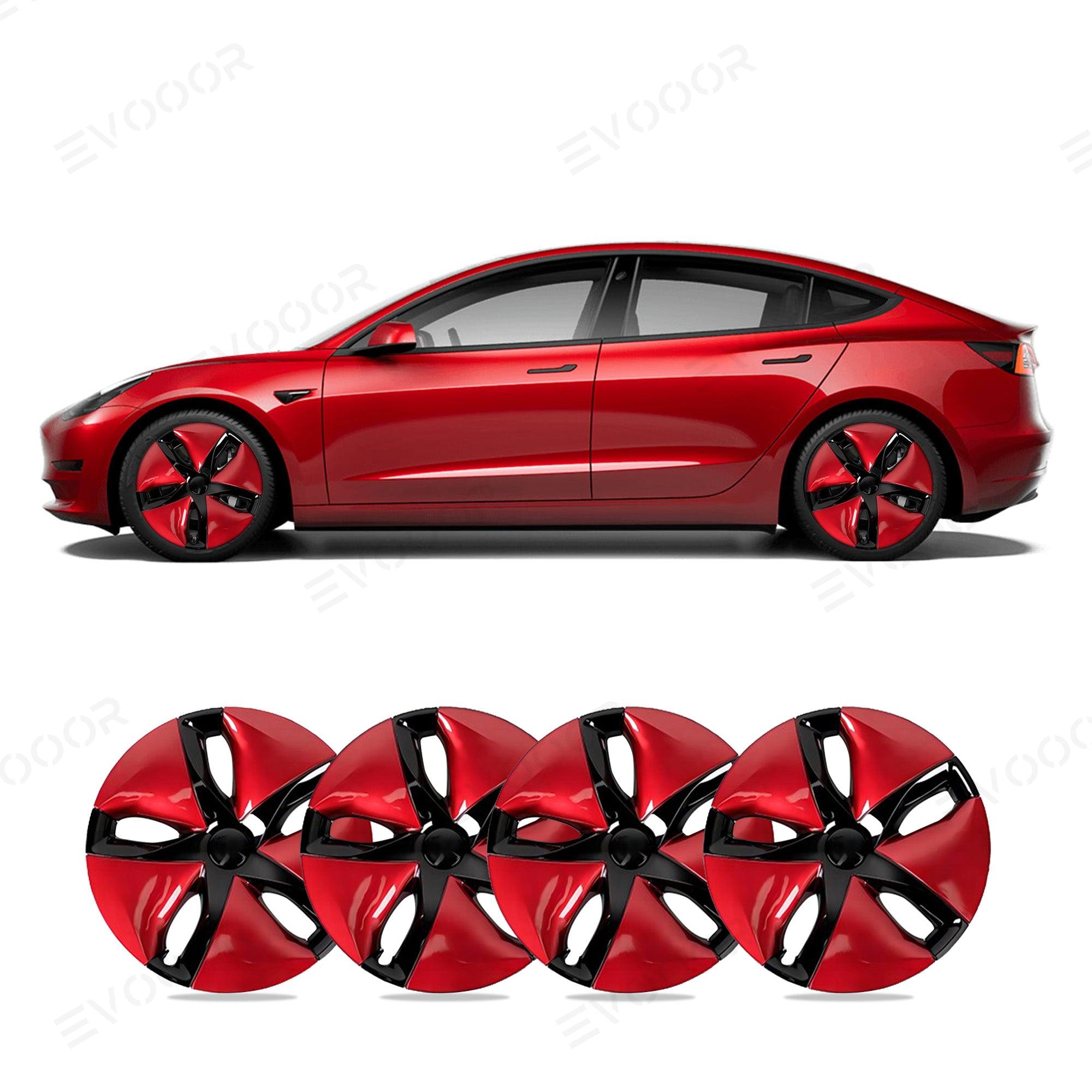Model 3 18'' Aero Wheels Cover Hubcaps Replacement 4PCS for Tesla (2017-2023) - Evooor