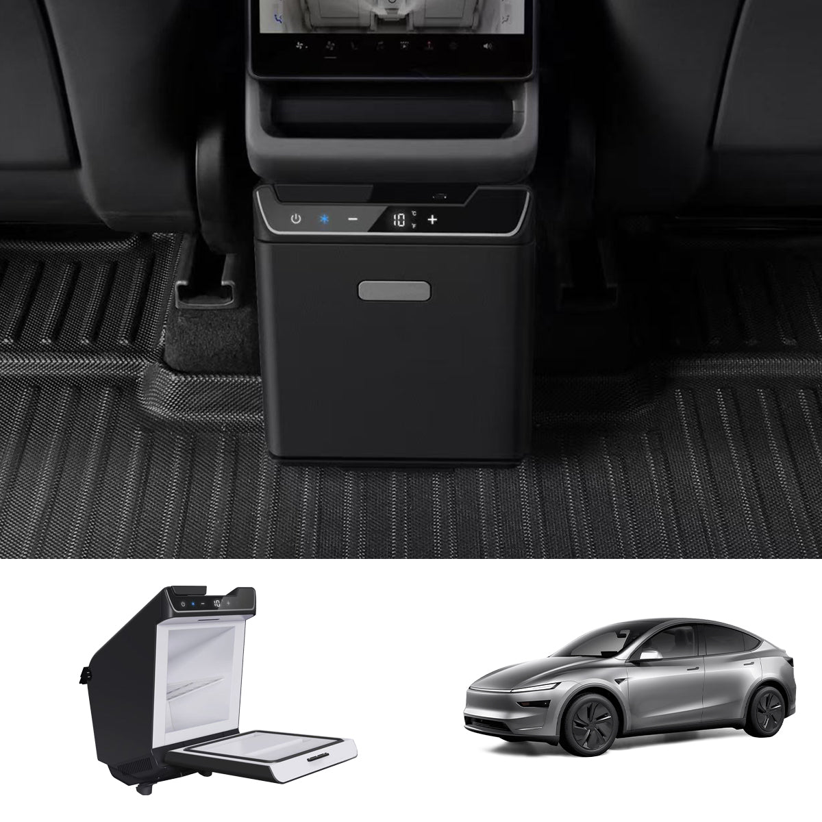2026 Model Y Juniper Rear Seat Mini Fridge for On-the-Go Cooling – Evooor