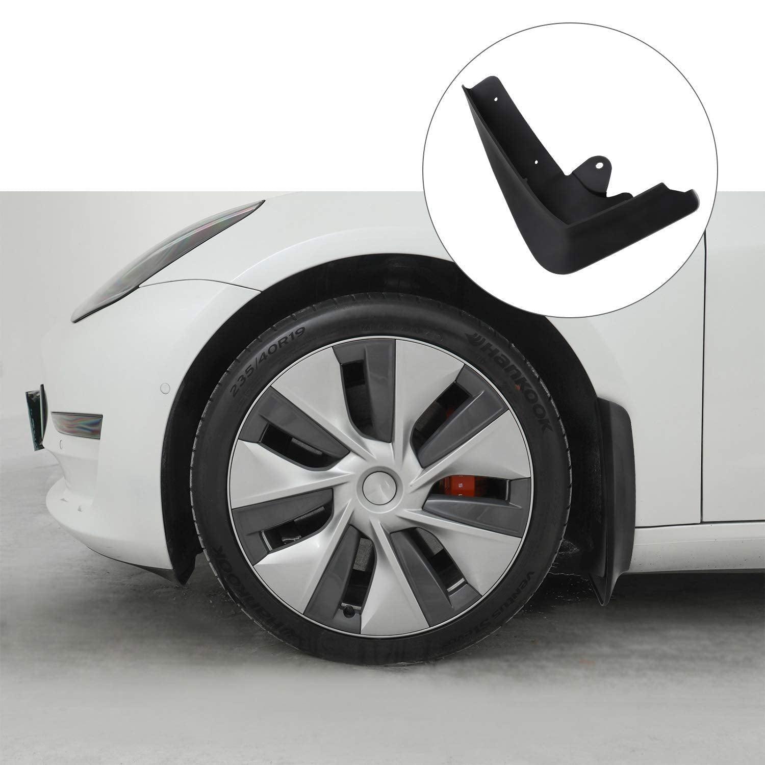 Durable Mud Flaps Set for Tesla Model X - 4 Pieces, Easy Installation (2015-2020) - Evooor