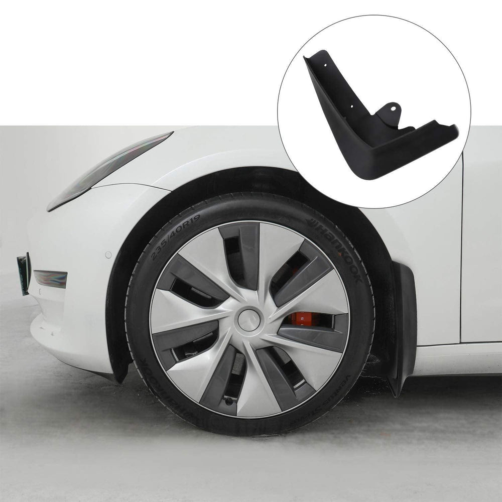 Durable Mud Flaps Set for Tesla Model X - 4 Pieces, Easy Installation (2015-2020) - Evooor