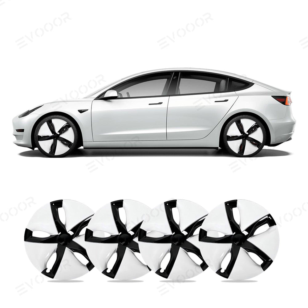 Model 3 18'' Aero Wheels Cover Hubcaps Replacement 4PCS for Tesla (2017-2023) - Evooor