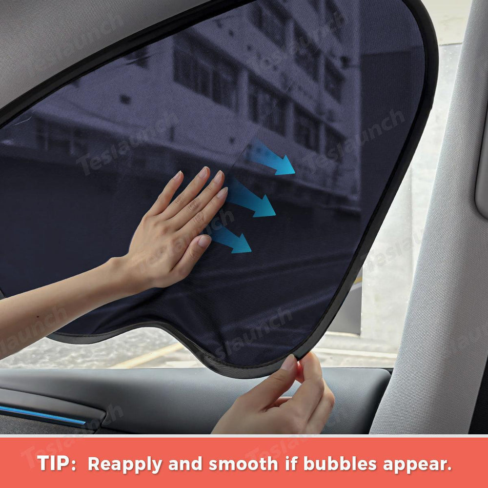 Static Cling Mesh Insulated Side Window Sunshade For Tesla Model 3 - Evooor