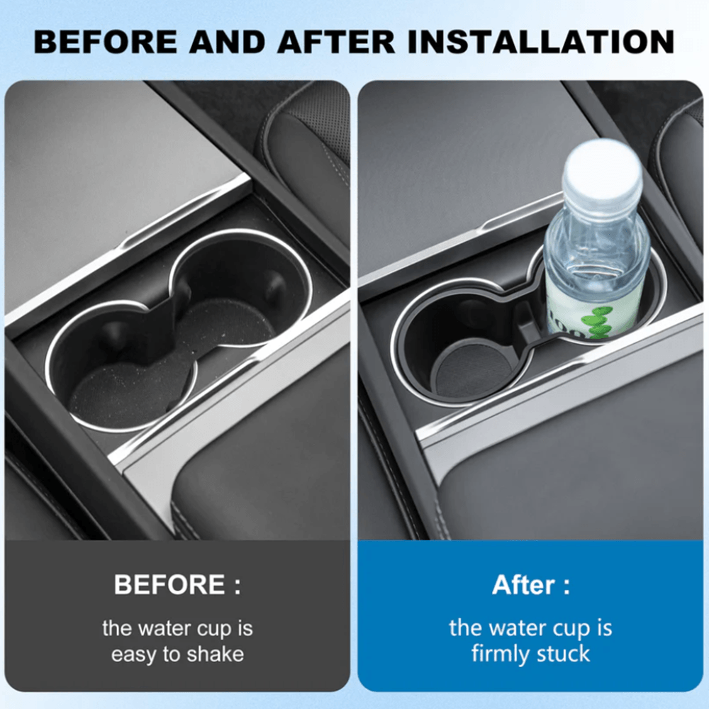 Cup Holder Insert for Tesla Model Y Juniper 2025+ - Evooor