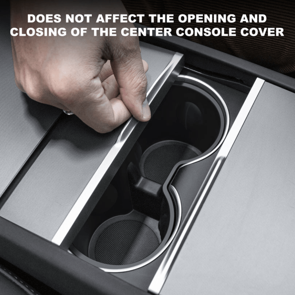 High-Quality Tesla Model 3 Cup Holder Insert for Enhanced Interior Organization - Evooor