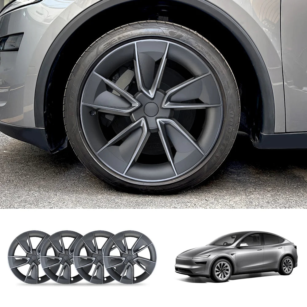 Highland Performance 19'' Wheel Cover Set for Tesla Model Y - Enhanced Juniper Design (4PCS) - Evooor