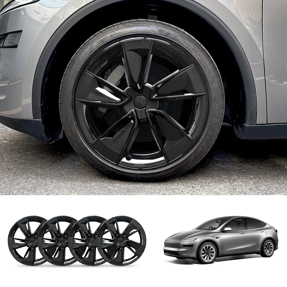 Highland Performance 19'' Wheel Cover Set for Tesla Model Y - Enhanced Juniper Design (4PCS) - Evooor