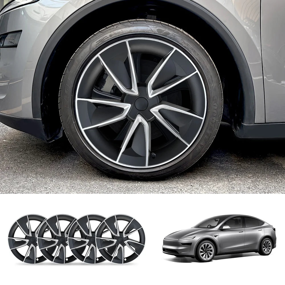 Highland Performance 19'' Wheel Cover Set for Tesla Model Y - Enhanced Juniper Design (4PCS) - Evooor