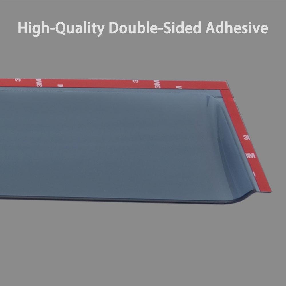 Tesla Model 3/Y Side Window Rain Guards - Set of 4 Weather Deflectors - Evooor