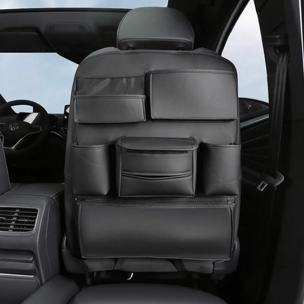 Leather Seat Back Multi-functional Storage Bag For VW ID.3 2021-2025 - Evooor