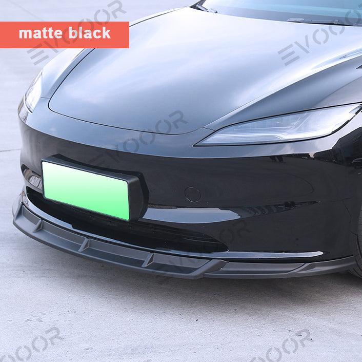 2024 Model 3 Highland Sports Style Front Bumper Lip Kit for Tesla - Evooor