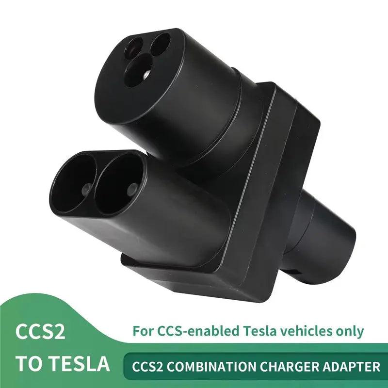 Electric Vehicle Charging Adapter Compatible with CCS2 to Tesla/NACS for Model 3, Model Y, Model S, and Model X - Evooor