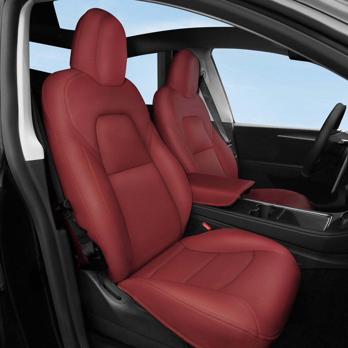 Luxury 5-Seat Tesla Model S Car Seat Protectors with Premium All-Inclusive Design - Evooor