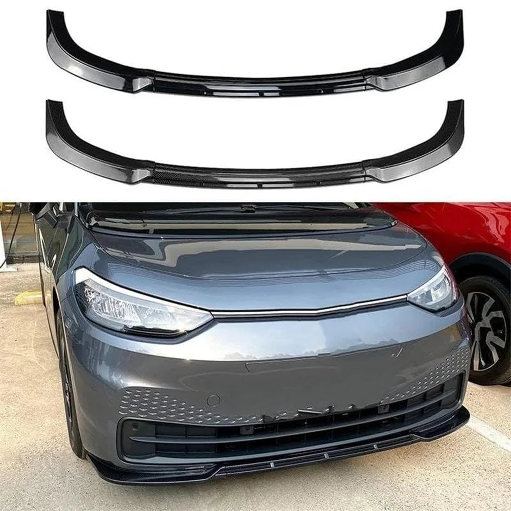 PP Front Bumper Lip Spoiler For VW ID.3 2019-2022 - Evooor