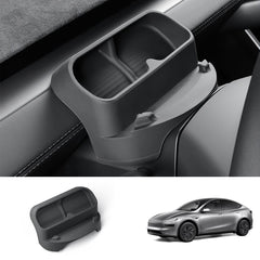 Multi-Function Steering Wheel Phone Mount & Glasses Holder for Tesla Model Y Juniper 2025+