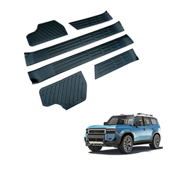 Inner Door Sill Scuff Plate Protectors Set for 2024 Toyota Land Cruiser LC250/J250 (6PCS)