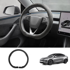 Alcantara Half-Open Steering Wheel Cover for Tesla Model 3/Y