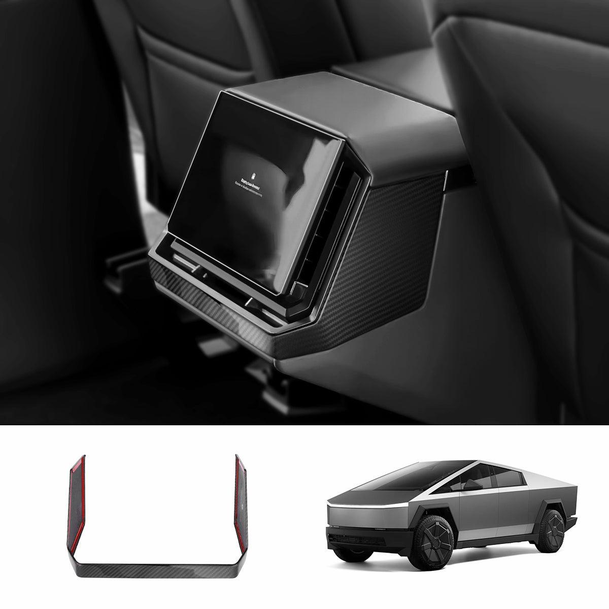 [Real Carbon Fiber] Rear Screen Frame Cover for Cybertruck - Evooor