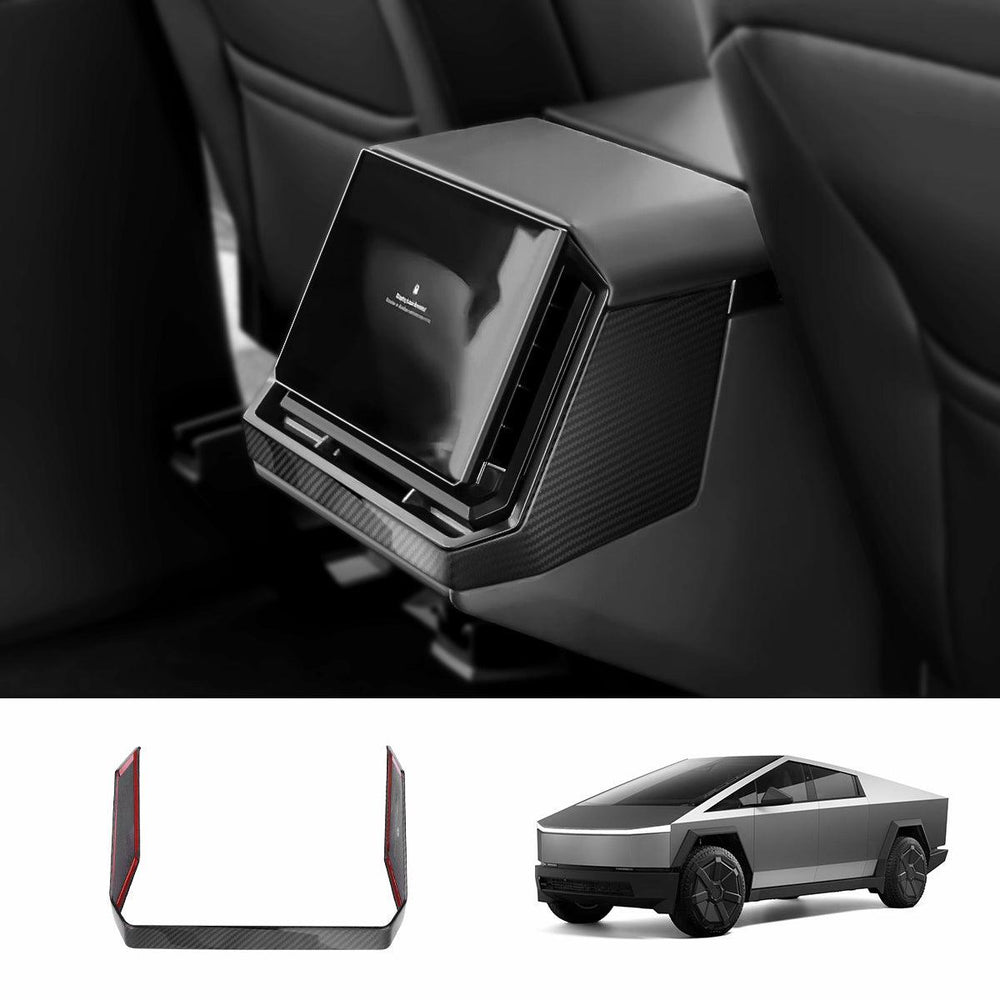 [Real Carbon Fiber] Rear Screen Frame Cover for Cybertruck - Evooor