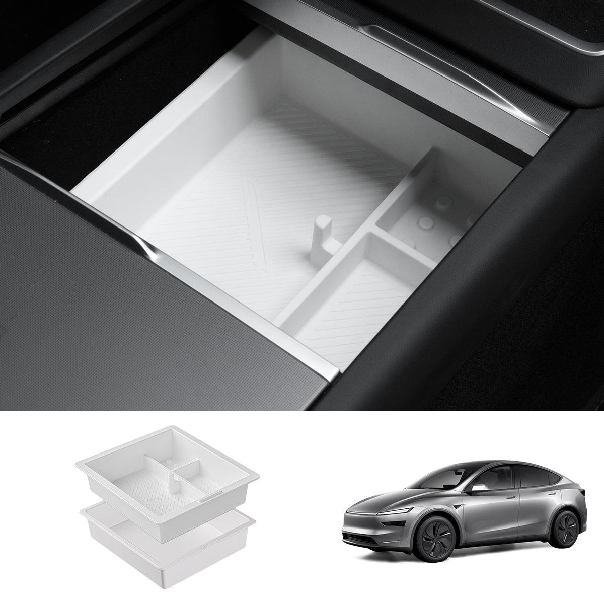 Multi-Functional Center Console Organizer for Tesla Model Y Juniper 2025+ - Evooor