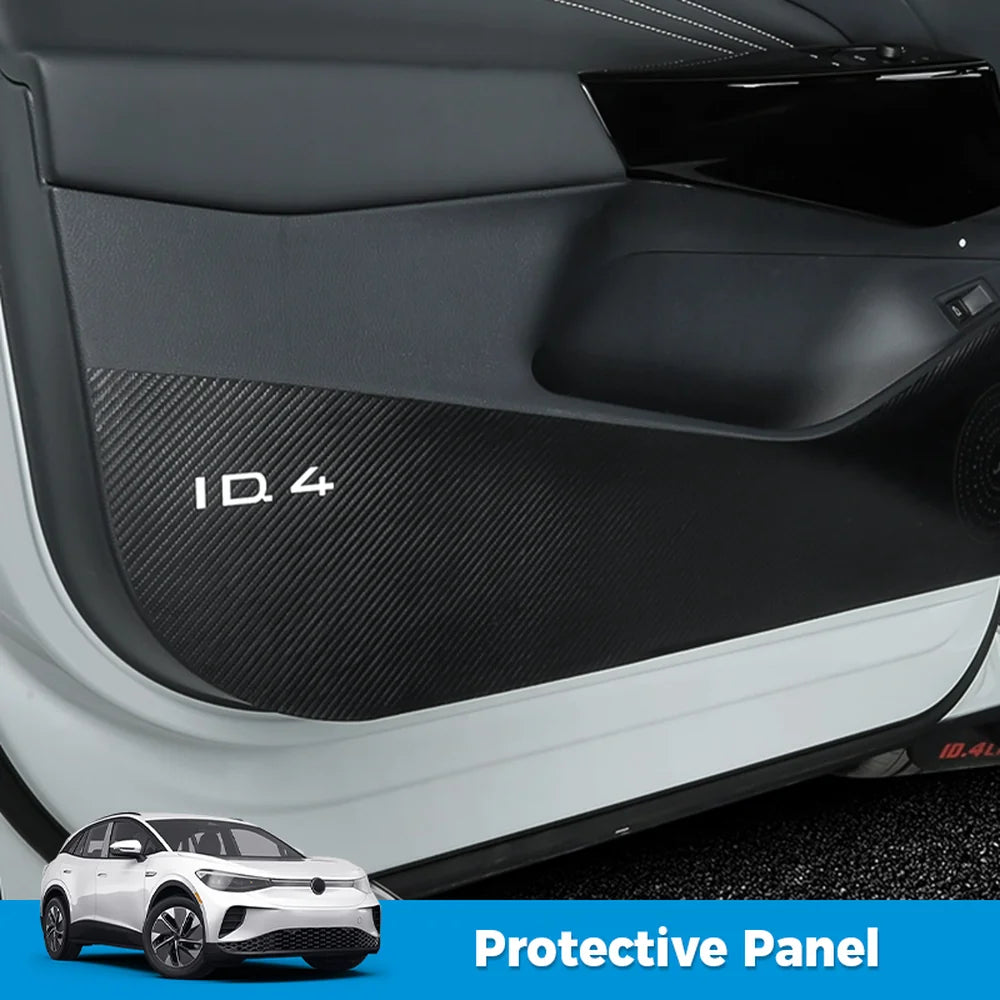 Leather Door Anti-Kick Protective Panel For VW ID.4 2021-2025（4Pcs） - Evooor