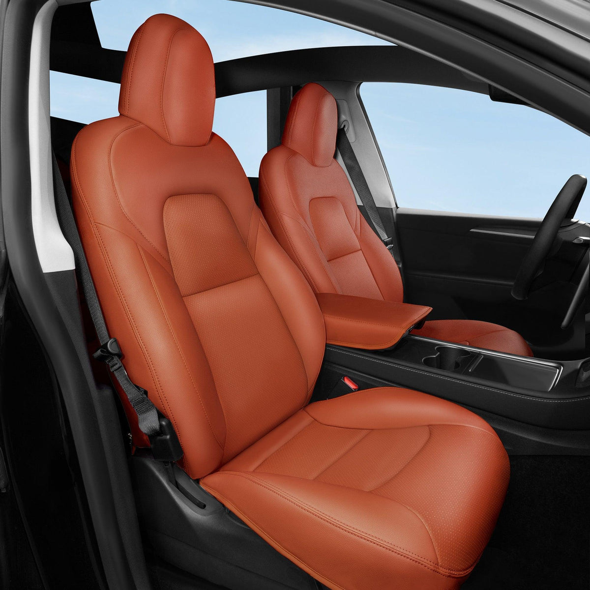 Luxury 5-Seat Tesla Model S Car Seat Protectors with Premium All-Inclusive Design - Evooor