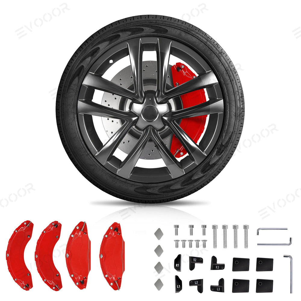 Model S/X Brake Caliper Covers (4Pcs) for Tesla(2019-2021) - Evooor