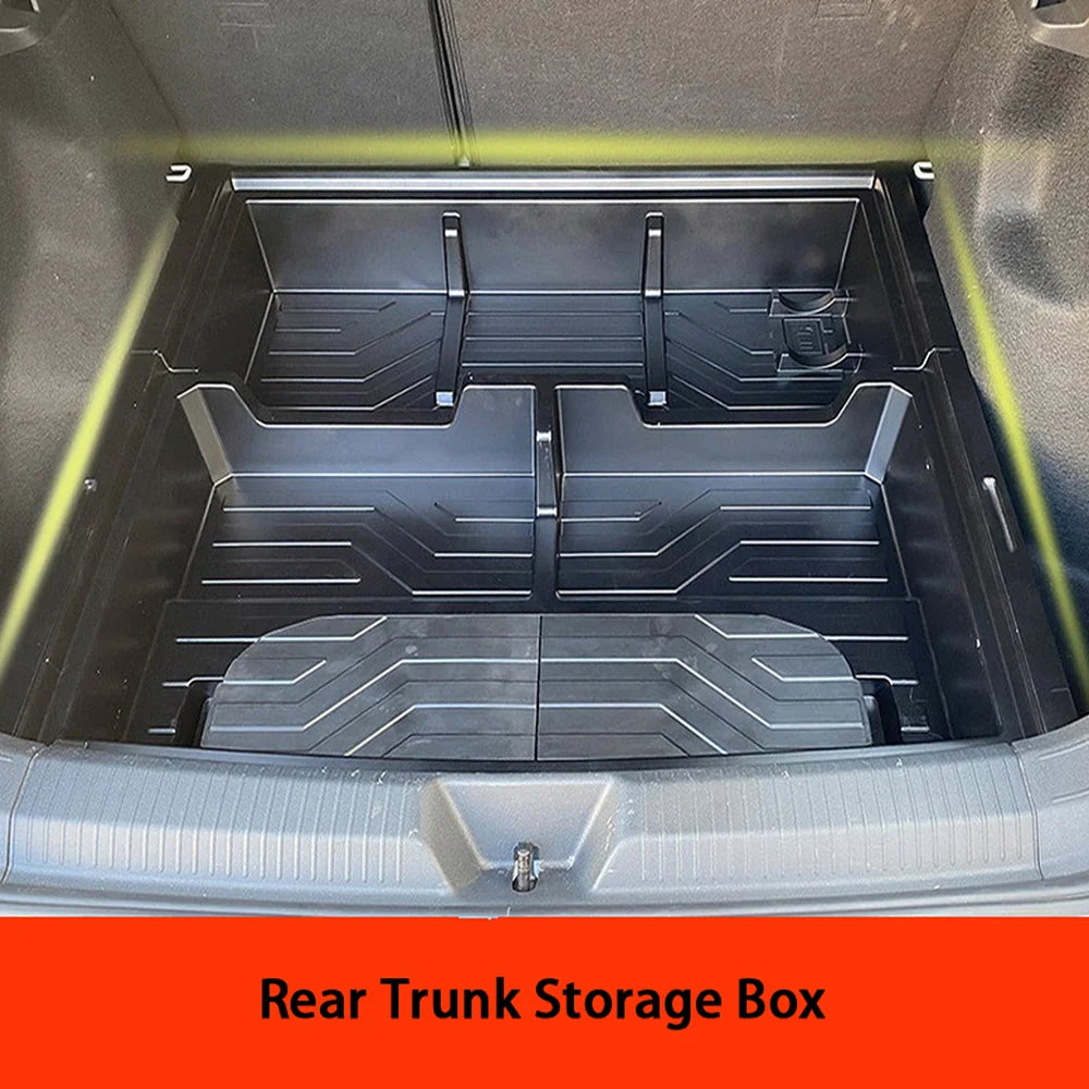 Plastic Rear Trunk Interior Storage Box For VW ID.4 2020+ - Evooor